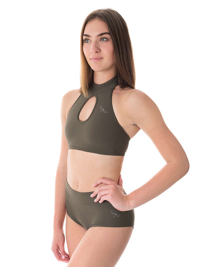 Dragonfly Terri - High neck sports bra