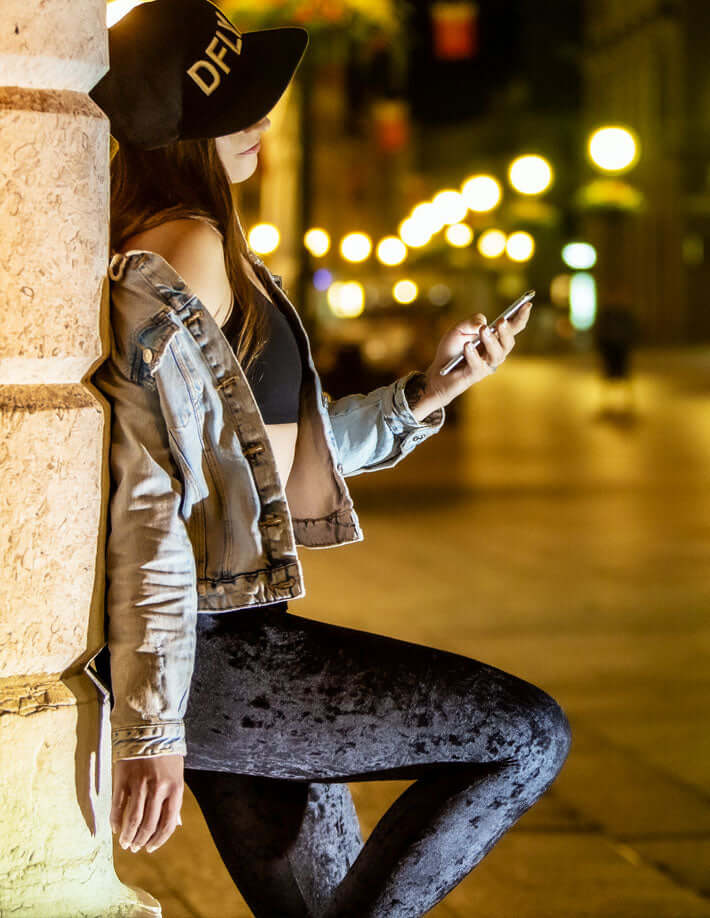 Dragonfly - Velvet leggings Adriana