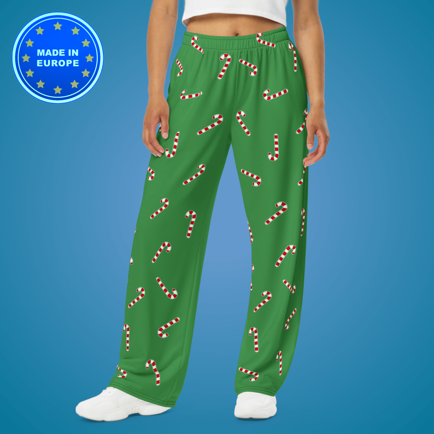 Candy Canes Pyjogma Pants Made in EU - Fitness College