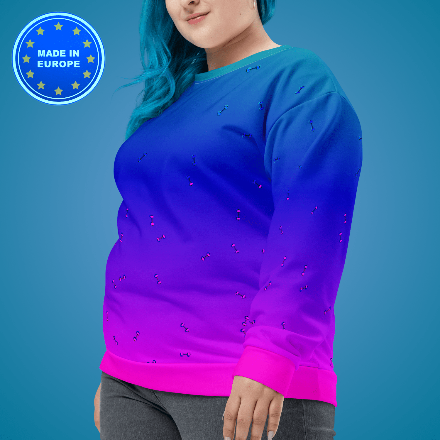 It ain't heavy! Recycled Sweatshirt Made In EU - Fitness College