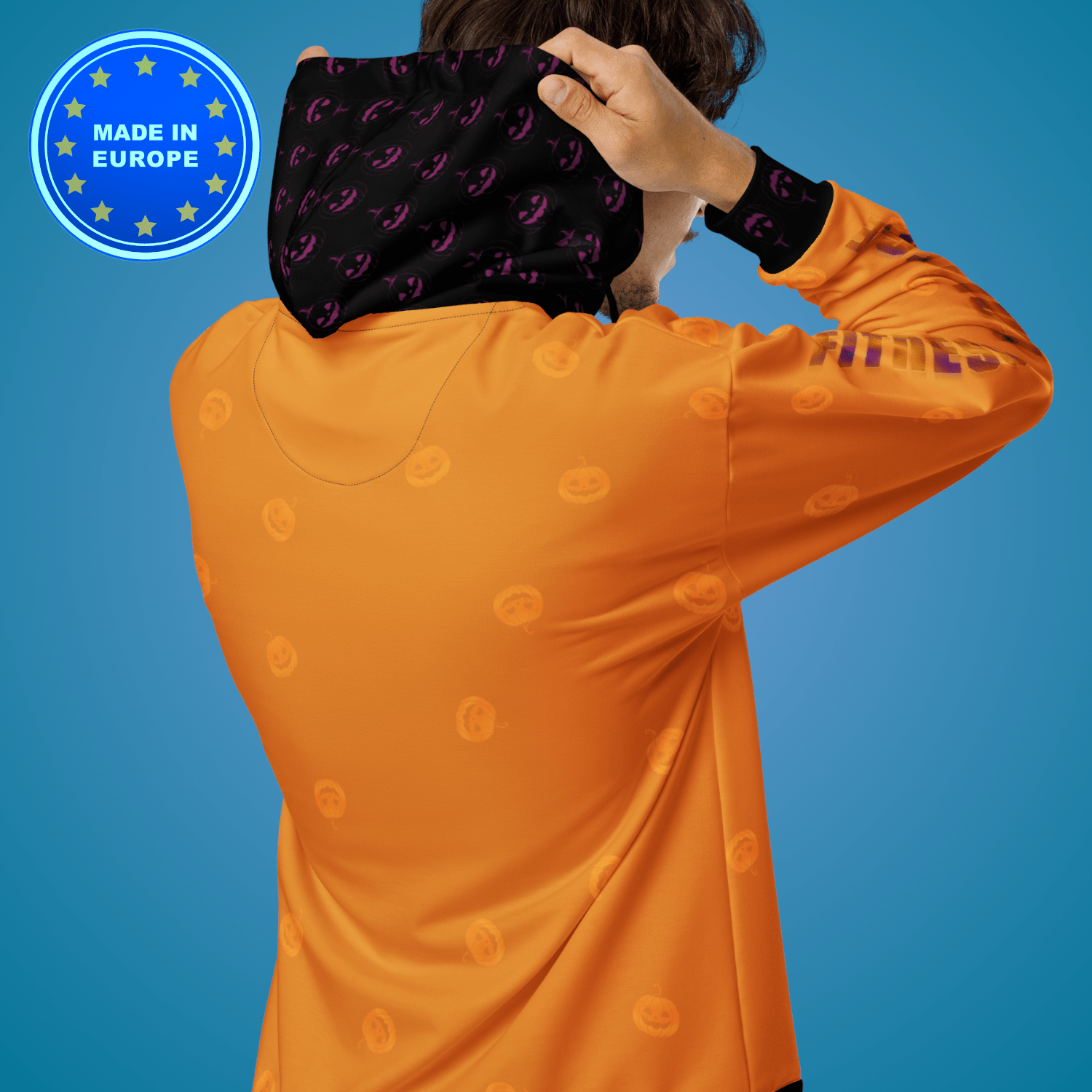 Pumpkin Recycled Hoodie Made In EU - Fitness College