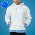 Snowflakes Recycled Hoodie Made In EU - Fitness College